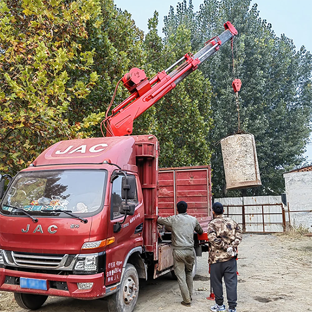 Truck Mounted Crane With Electric Hydraulic System and Cantilever Rotation for High-Quality Construction