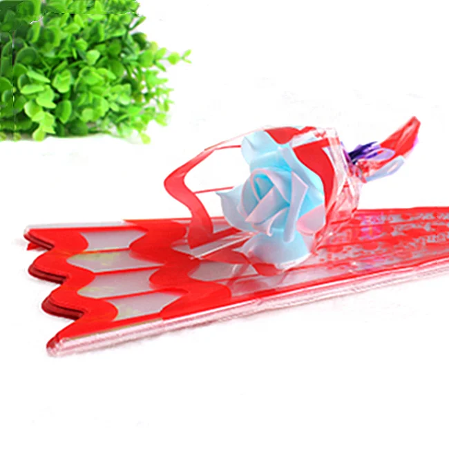 Оптовая продажа дизайнерские пластиковые рукава с принтом логотипа на заказ портативные экологически чистые цветами прозрачные одним