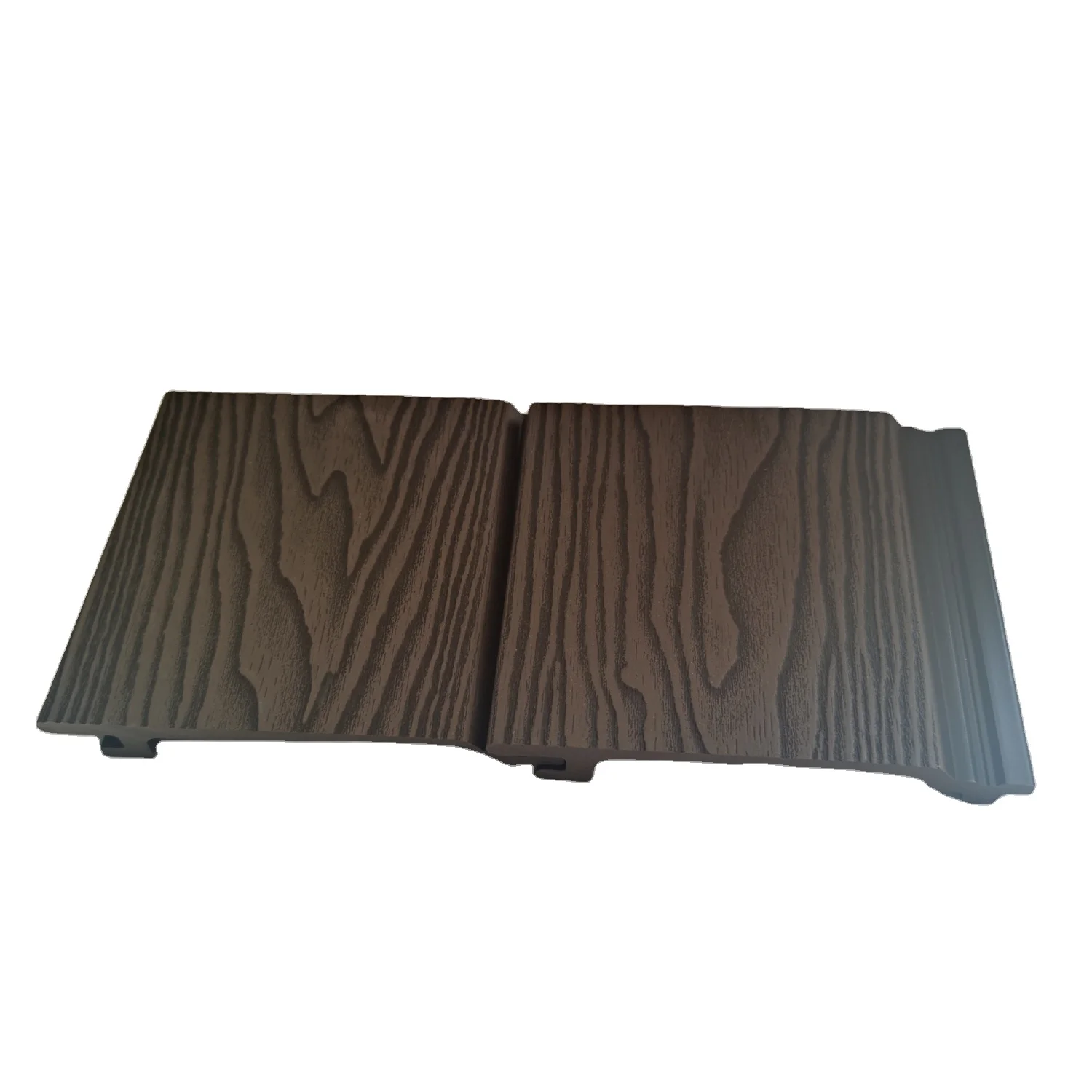China Wholesale Price WPC Wall Panels Deep 3D Wood Grain Embossed Skin-friendly Plastic Composite Exterior Customizable
