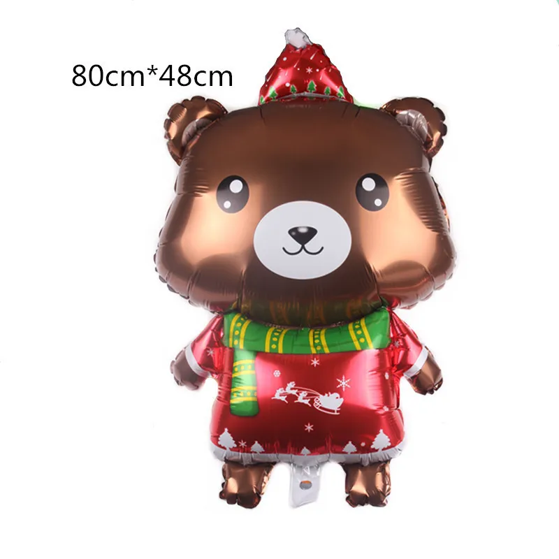 Merry Christmas Decoration Balloons Theme Party Foil Christmas Mylar Tree 4D Foil Balloon