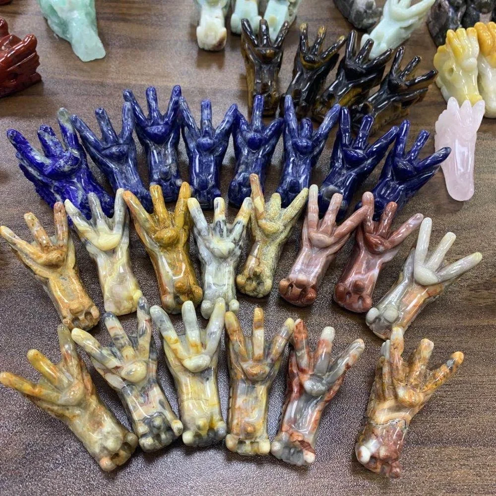 Natural crystal polished gemstone small size sodalite dragon blood crystal dragon animal skulls for cheap gifts