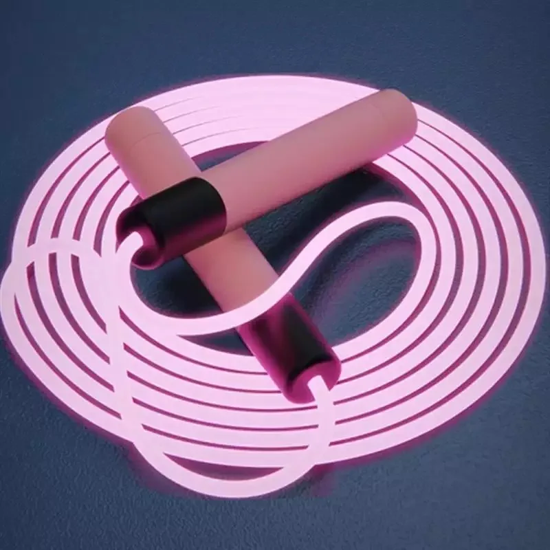 Outdoor LED Adjustable Rope Skipping Sports Charging Night Glowing Skipping Fitness Rope