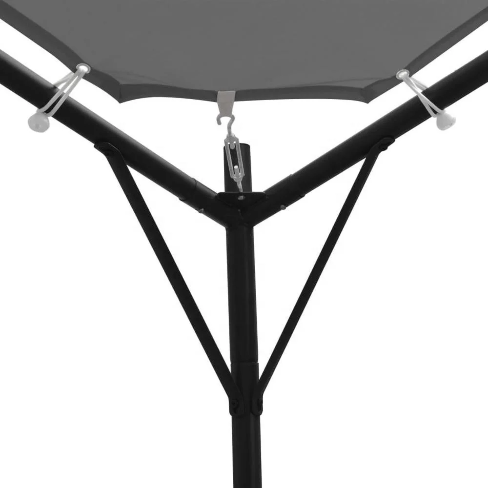 Morden 4x4m Steel Frame Weather Resistant Butterfly Garden Canopy Gazebo for Patio Sun Shade