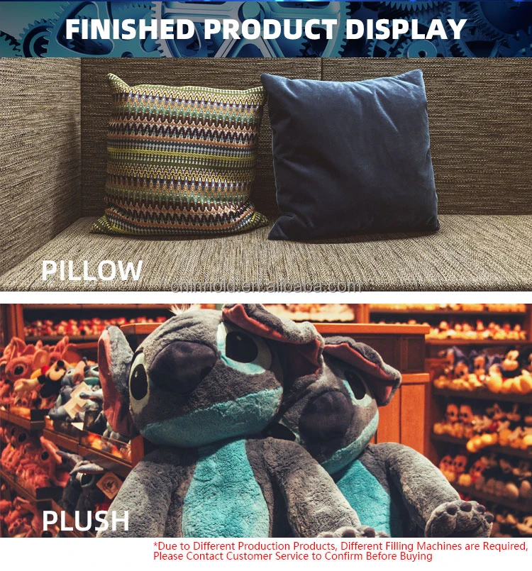 High Capacity Automatic Polyester Filling PP Fiber Fiber Pillow Filler Machine