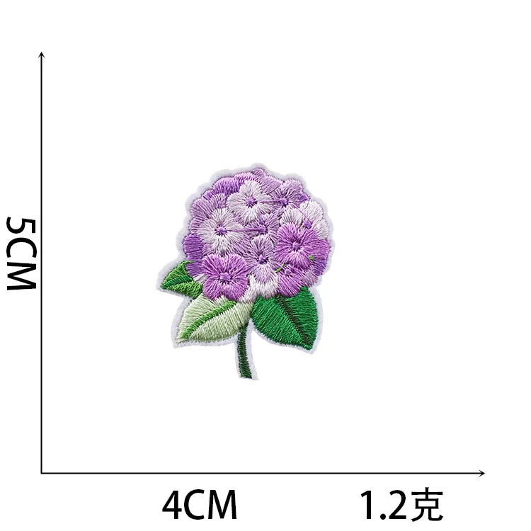 Wholesale Custom Butterfly Flower Cloth Embroidery Woven Iron-On Patches for Kids Clothes & Jeans PVC Lace Decoration