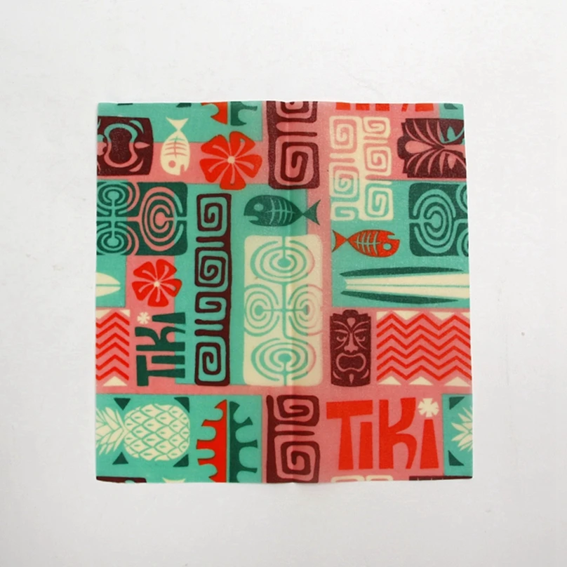 
Food Grade Custom Natural Organic Fabric Reusable Storage Eco Food Bees Wax Paper Reusable Wrap, beeswax food wrap set 