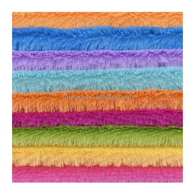 100% Polyester Long Hair Faux Fur 40MM PV Plush Fabric for Toys/Cushion/Blanket