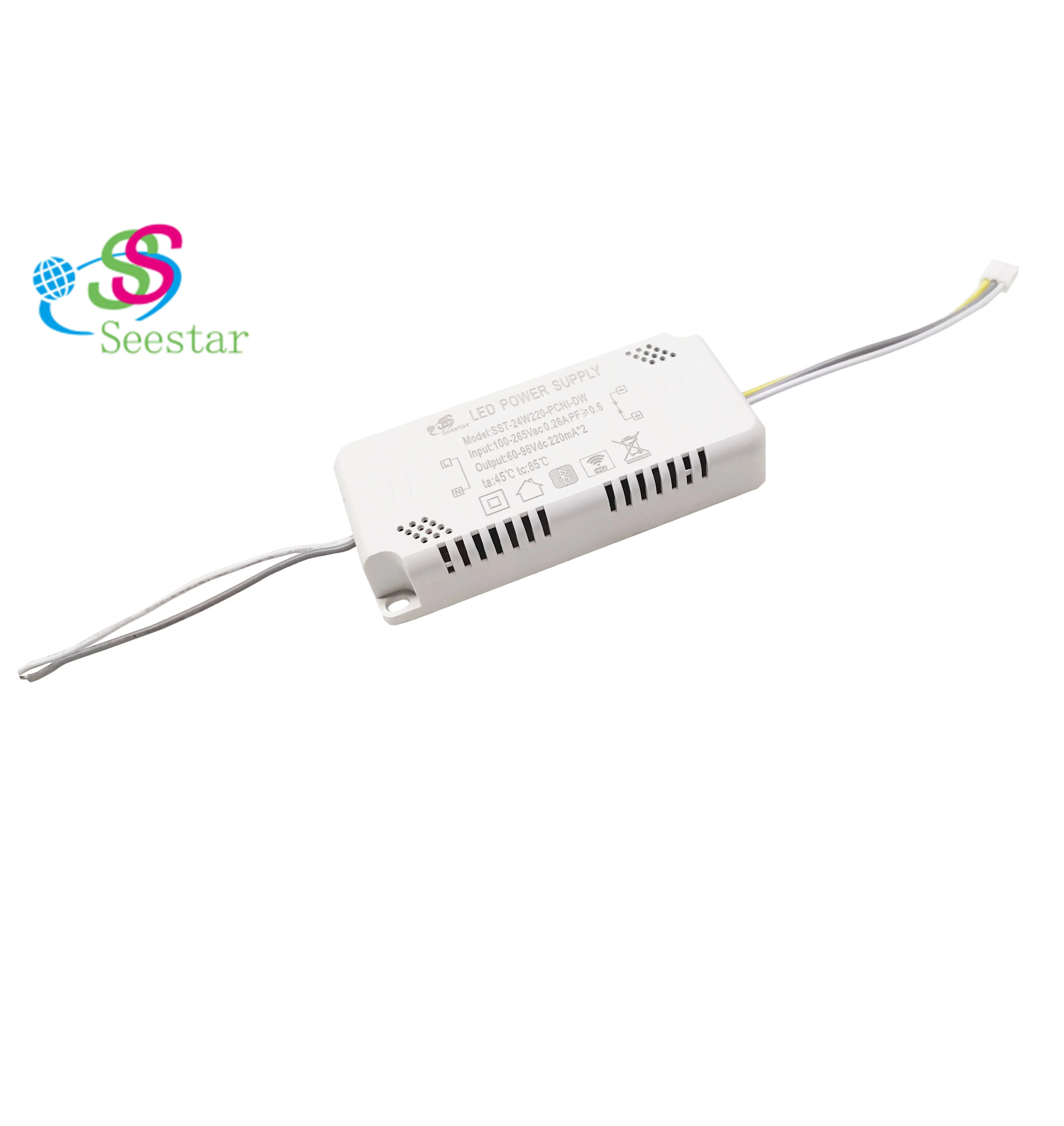 Seestar TUYA CCT 24 Вт 220 мА SST-24W220-PCNI-DW AC неизолированный PF> 0 50 без мерцания Светодиодный драйвер для светодиодной осветительной панели
