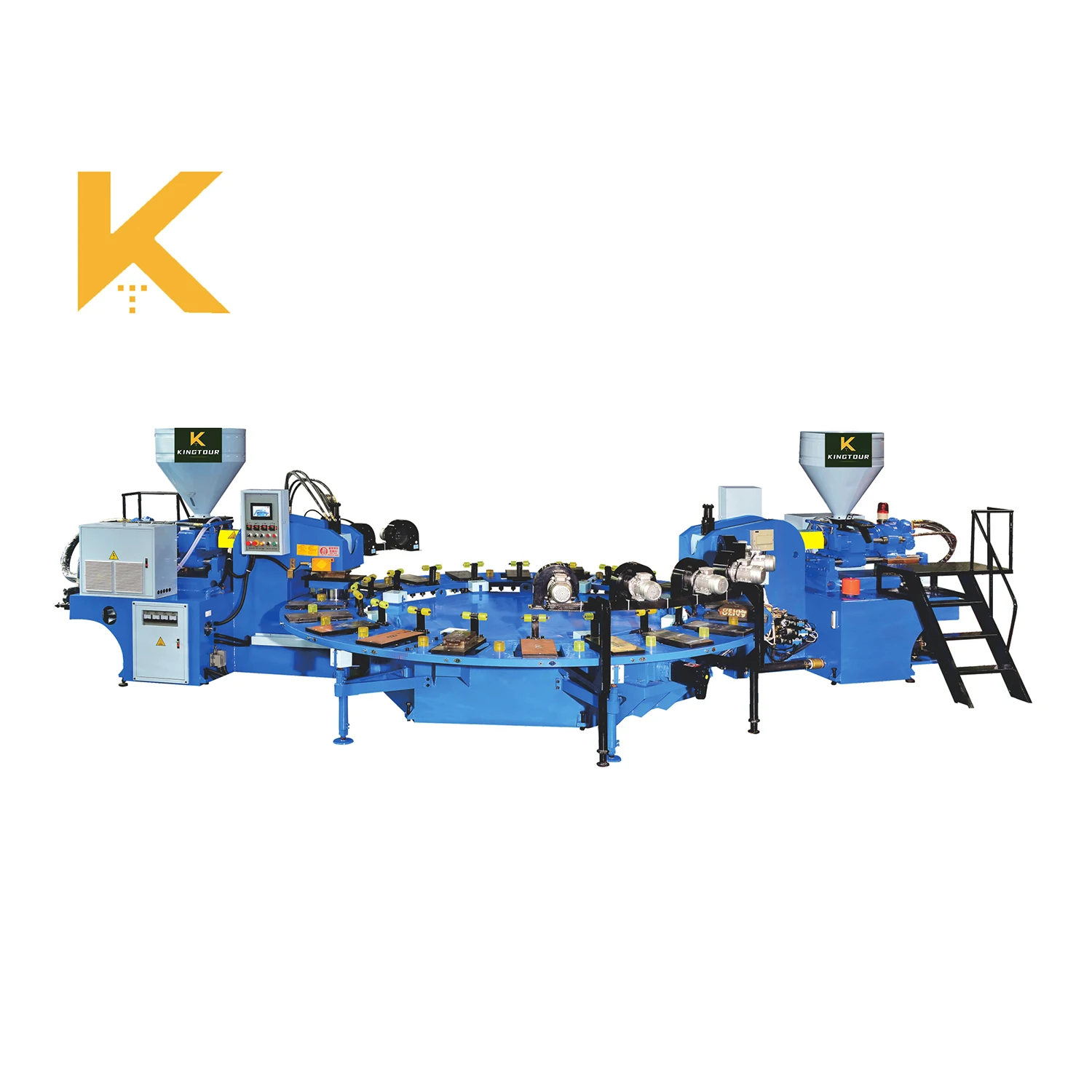 Ротационная Машина для производства подошвы из ТПР трех цветов