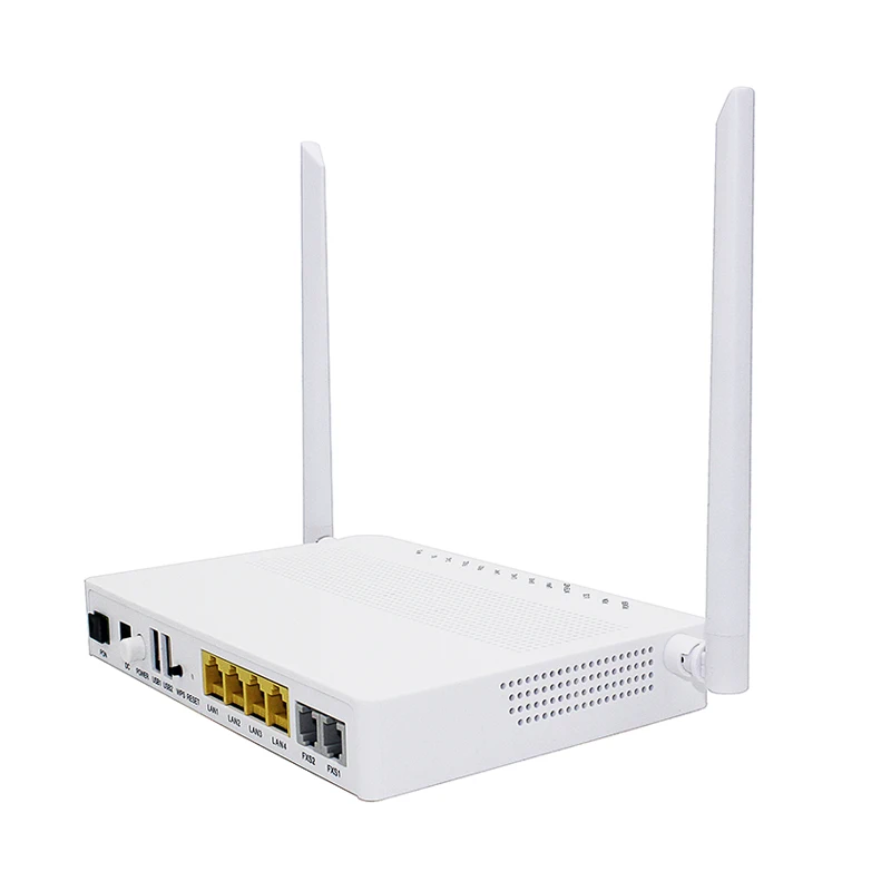 Производитель-поставщик 4Ge 2Usb 2 Кастрюли Gpon 4Ge Wifi Onu двойная банда Sc/Apc роутер