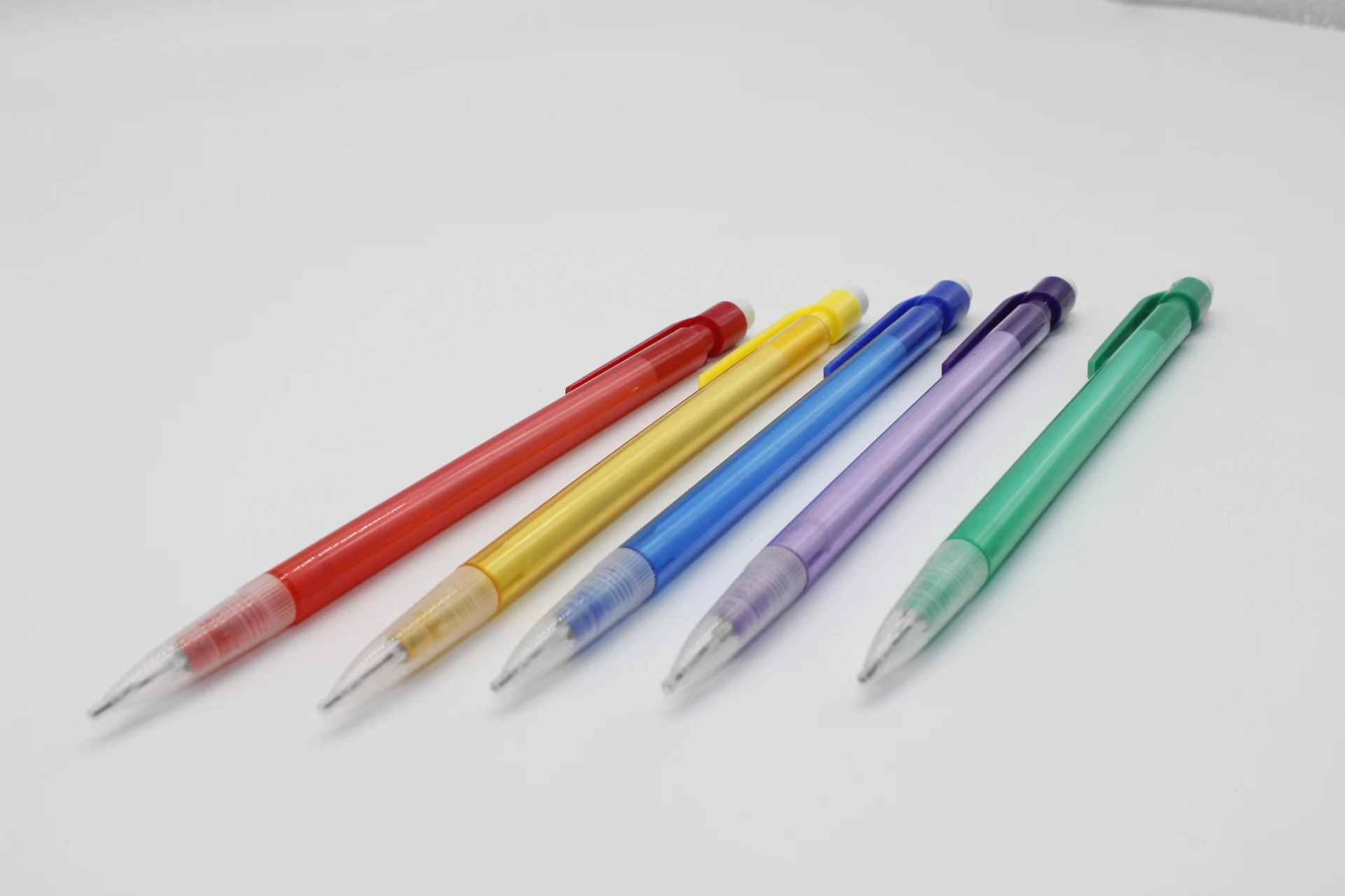 Рекламные Цветные канцелярские товары для школы и офиса 0,5/0,7 мм, цветной механический карандаш с ластиком