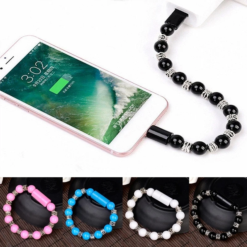 Creative USB Charger Data Sync Cable Bracelet Wrist Band super fast charging usb cable  For Android Type-C iPhone charging cord