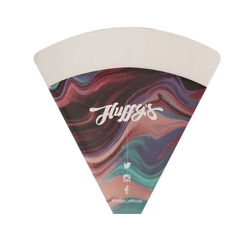 Custom Logo Biodegradable Takeaway Waffle Packaging Box Food Container White Kraft Bakery Paper Boxes