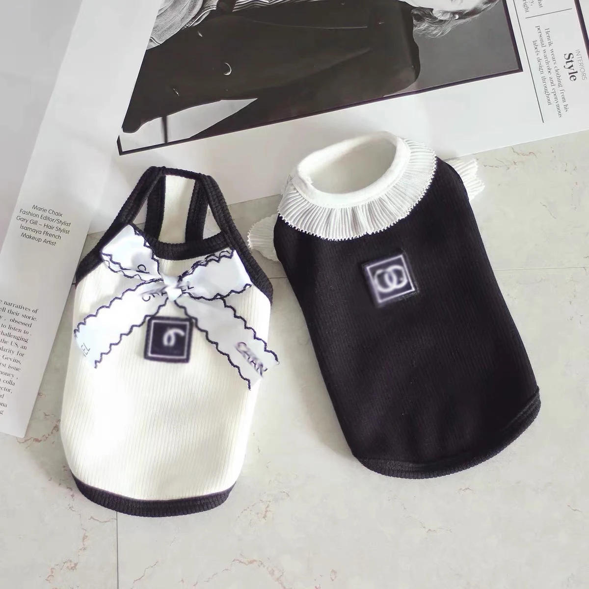 Dreamzoo Pet cat designer  Luxury Clothes Wear on both sides Pet Dog Winter Jacket luxury dog clothes