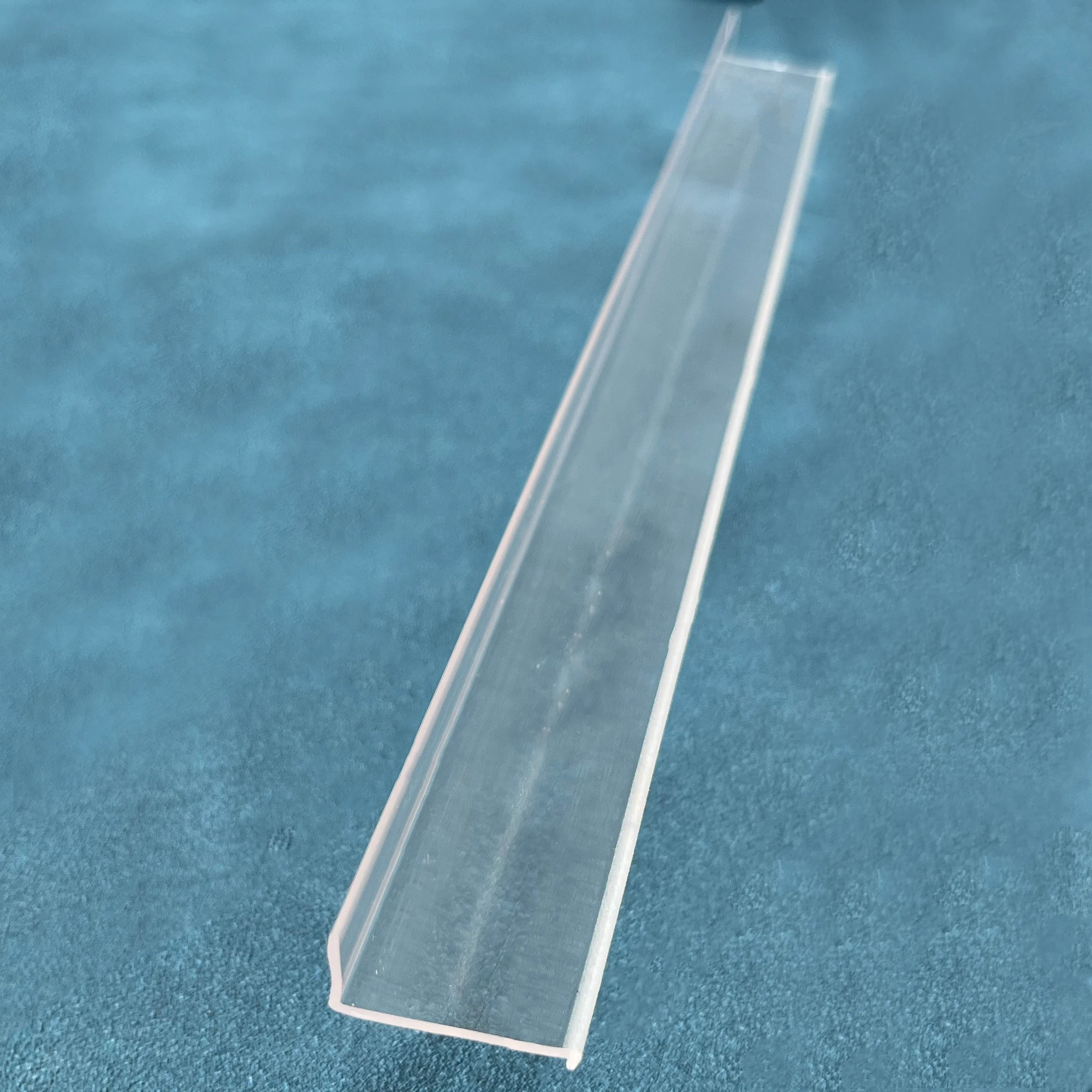 Glass Shower Screen Bottom Seal Strip Bathroom Waterproof Weather Strip Plastic Clear PVC Glass Screen Shower Door Seal Strip