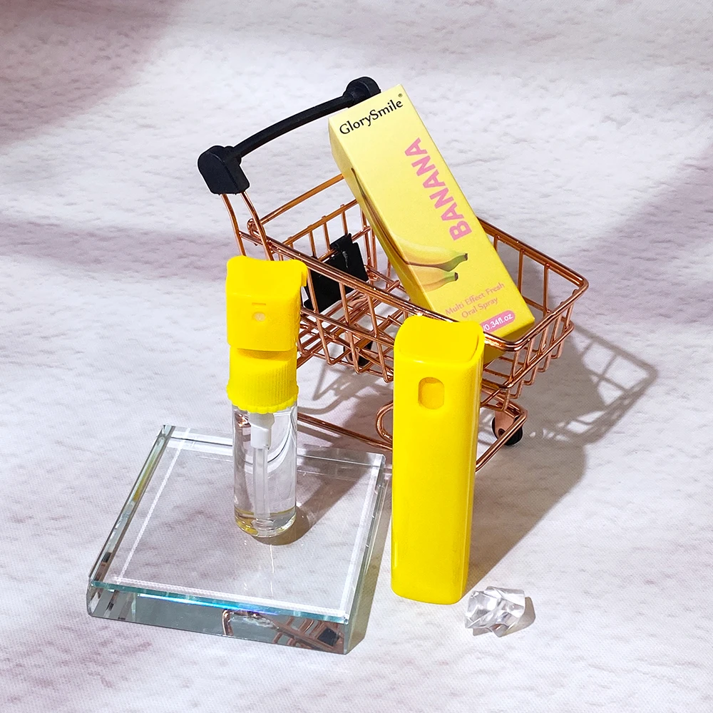 Private Label Oral Spray 10ml Banana Flavor Mouth Mist Spray For Bad Breath