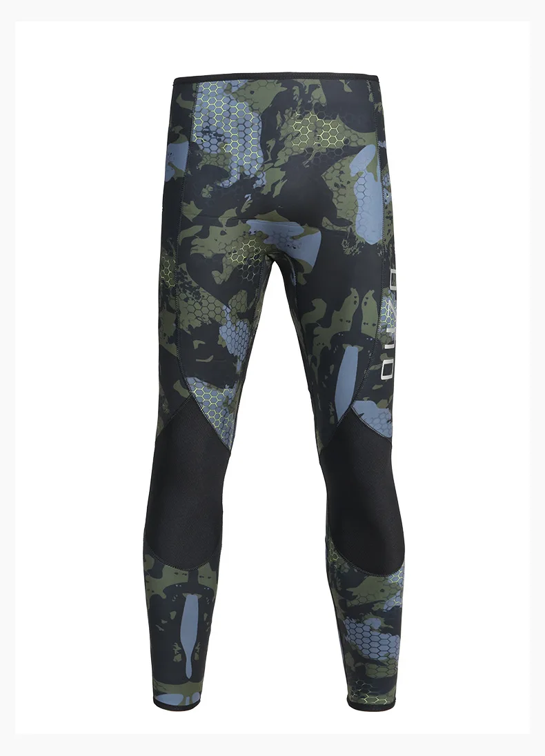 7MM spearfishing wetsuit CR smooth skin diving suit OUZO split camouflage cold and warm thick free diving fishing suit
