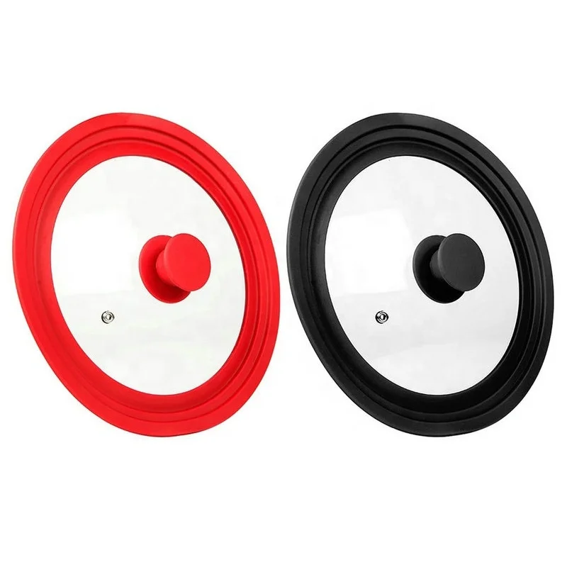 Кухонные инструменты крышка для кастрюли чаши универсальная стеклянная силиконовая резиновая сковородок набор крышек