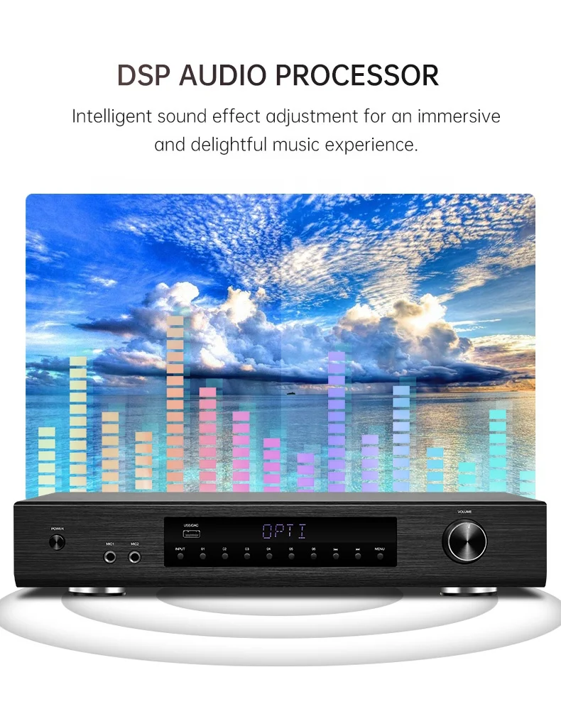 600 Вт новый товар Hi-Fi Профессиональный BT 12 каналов фоновой музыки контроллер синий зуб Мини 6 зон аудио усилитель