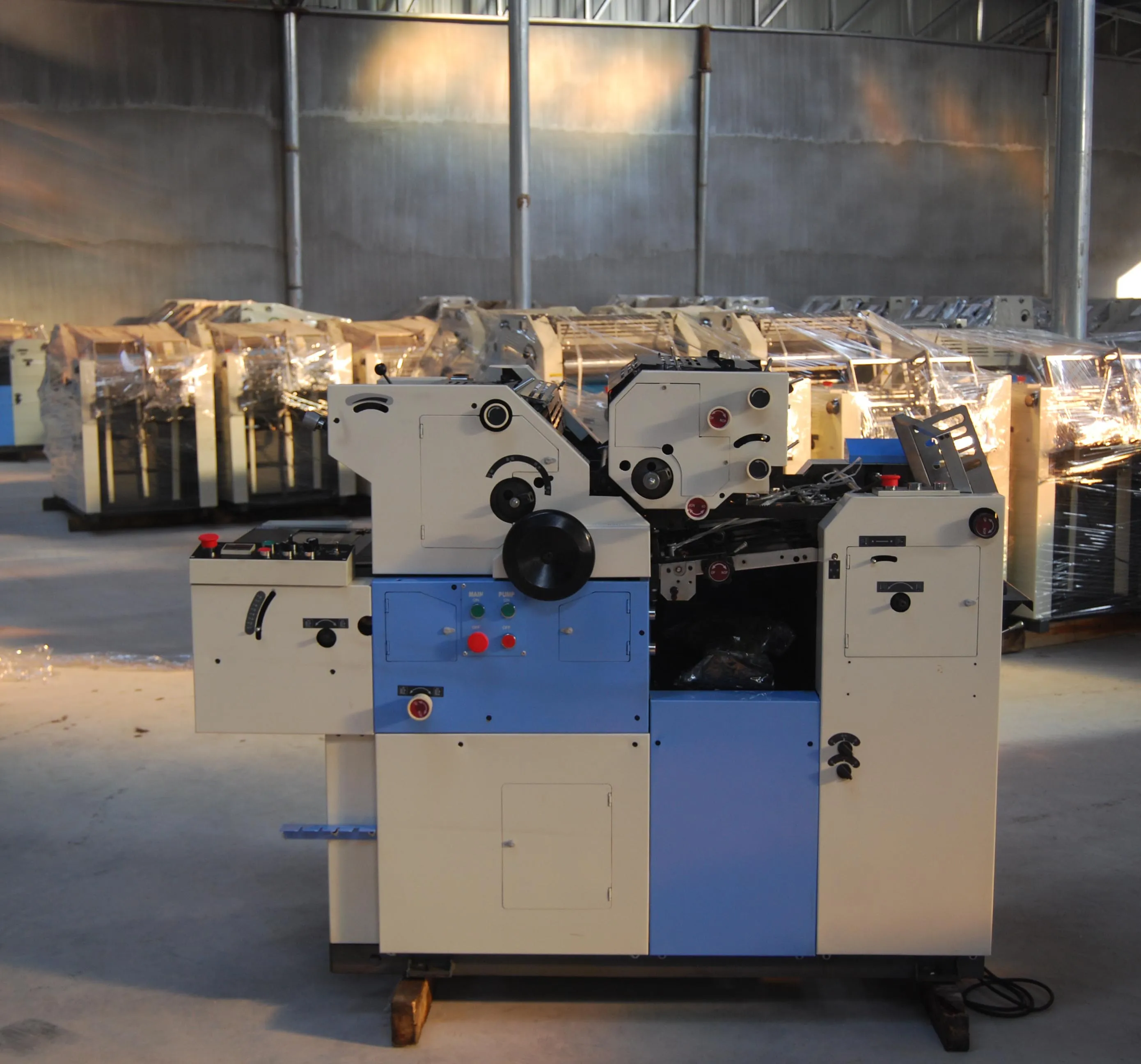 HT56IIS Non-Wowen Paper Card 2 Color Mini Offset Printing Machine