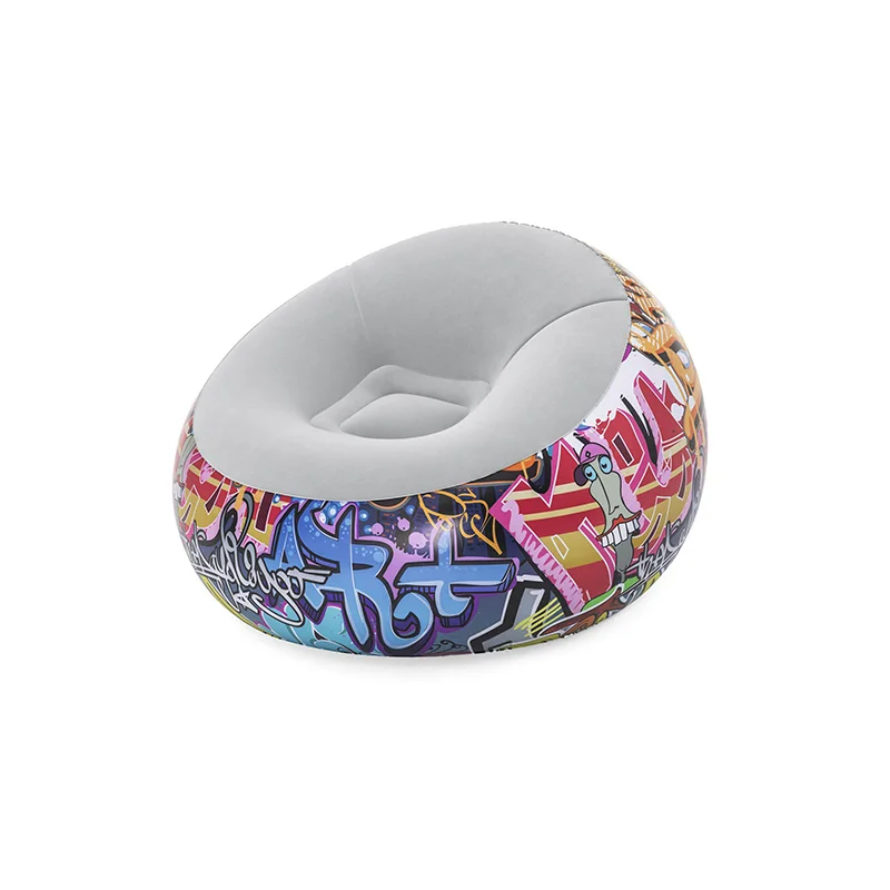 75075 Street Artist Inspired Graphics Inflatable Sofa Lounge Graffiti Air Chair