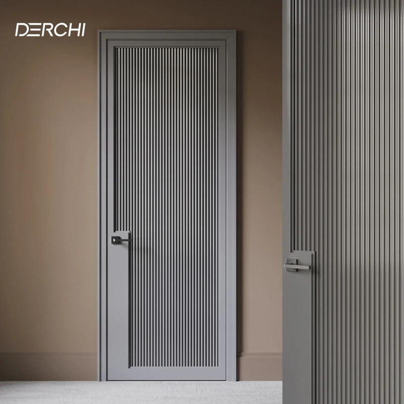 Wholesale Factory Price Minimalist Slab Customized Sound Proof Apartment Solid Wood Interior Door Mdf Pine Solid Slab Doors