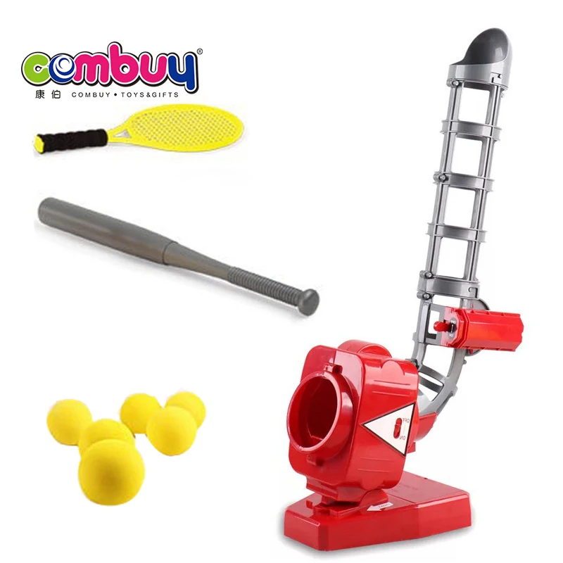 Спортивная игрушка 2 в 1, автомобильная машина, теннисная бейсбольная пусковая установка с битой