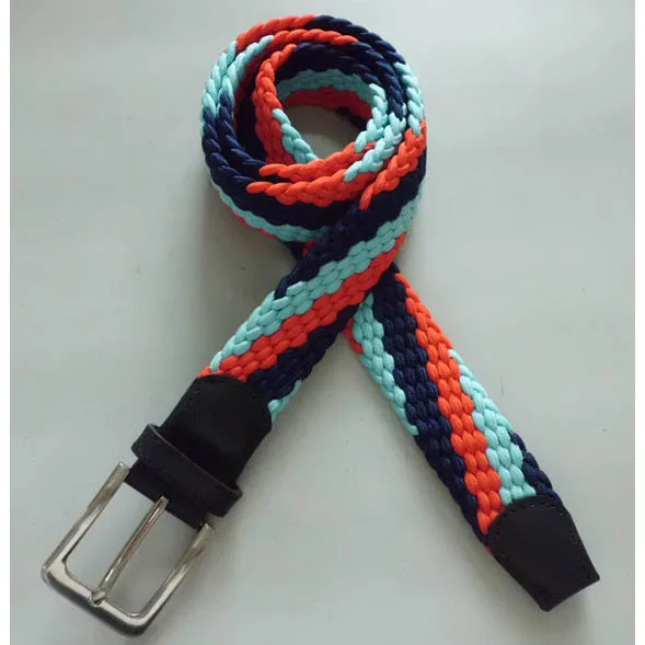 Женскиехолщовые модные леди плетеный мужской стиль ремень