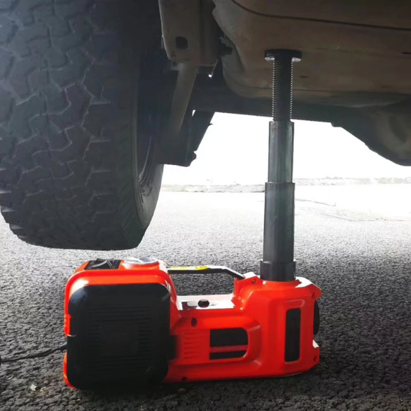 5 Ton 12V Electric Tire Inflator Cars Emergency Repair Kits Jacks Controls Electric Car Jack Kit With Inflatable Pump Jack