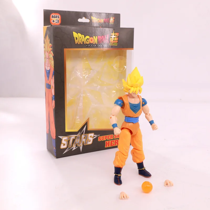 16-18cm DBZ  Shf Goku Vegeta Super Saiyan Gogeta Action Figure PVC Collection Model Toys