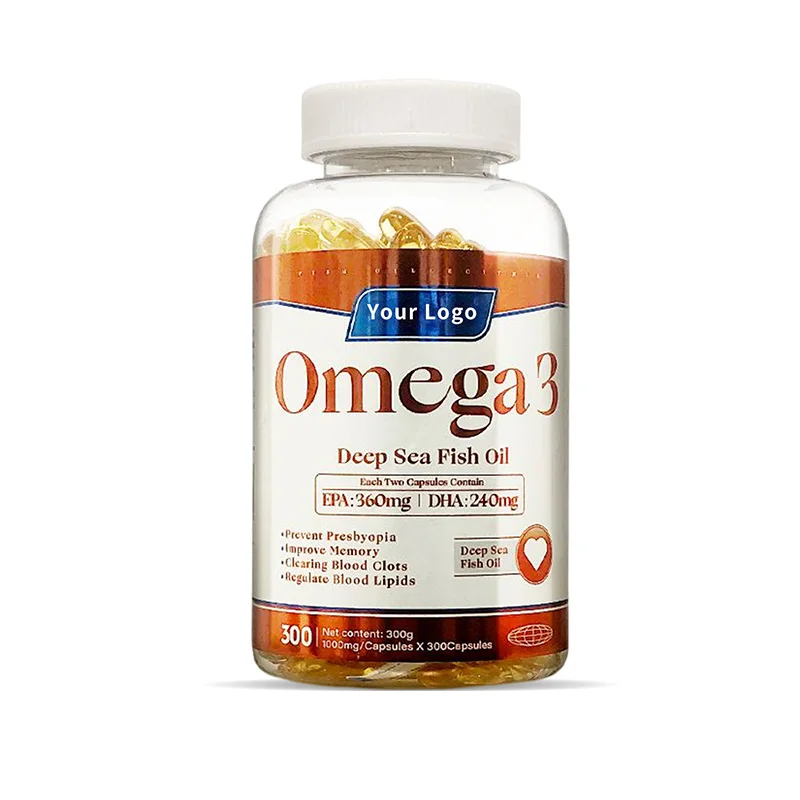 OEM ODM Brand fish oil omega3 Fish Oil Soft Capsule For Hyperlipemia People