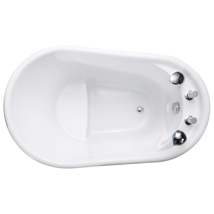 Hotel modern design freestanding bath tub acrylic solid surface beige quartz color bathroom bathtub