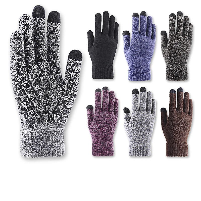 Fashion Unisex Men Women Anti Slip Thermal Touchscreen Magic Knit Smartphone Texting Driving Cycling Touch Screen Winter
