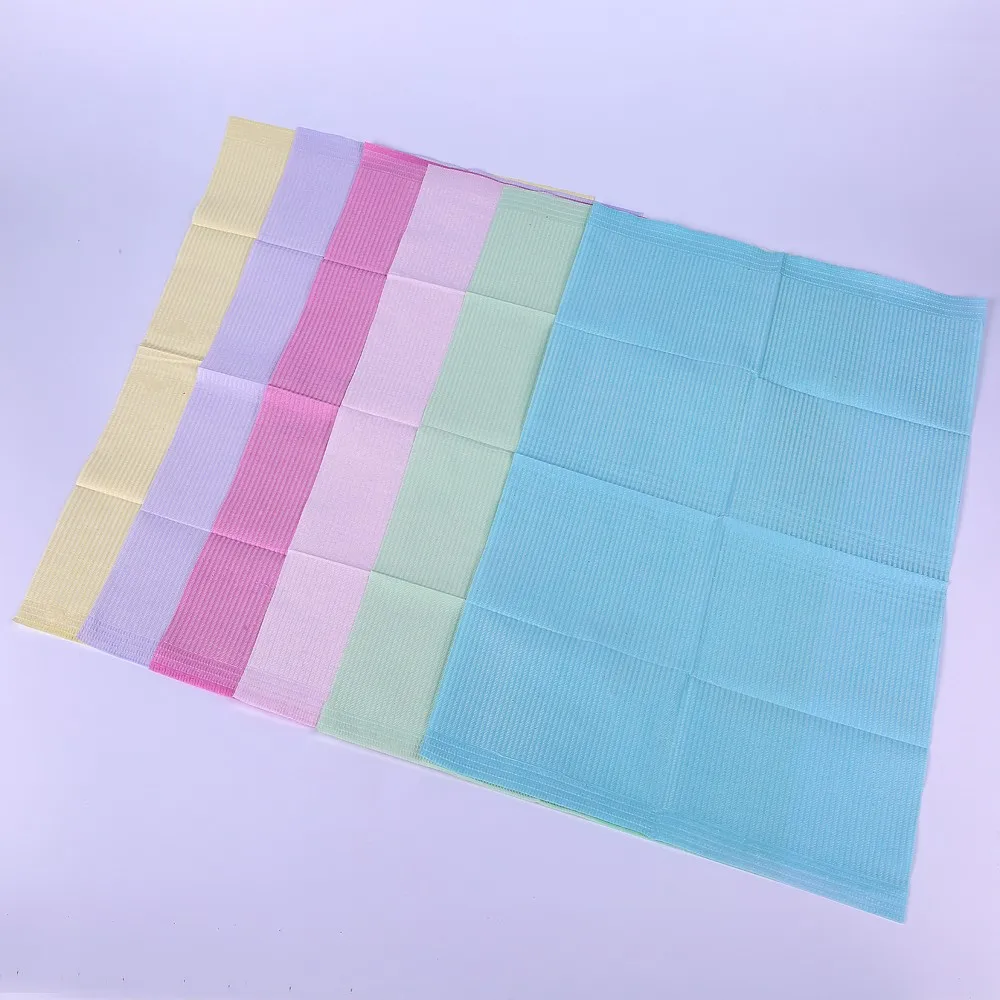 Многоцветный водонепроницаемый одноразовый Медицинский Стоматологический нагрудник