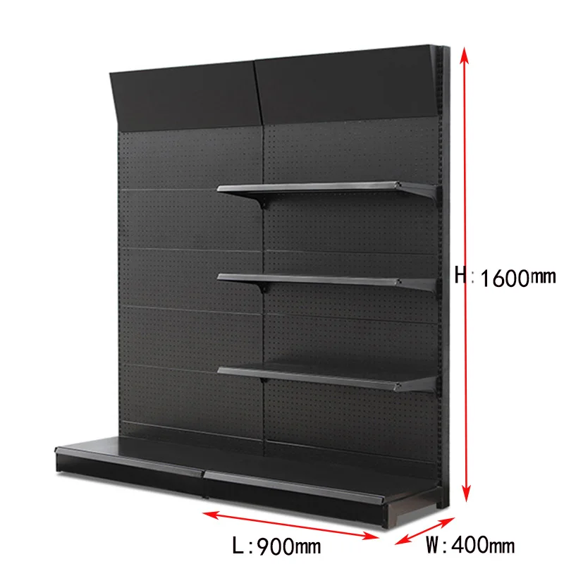 Supermarket Single Sided Display Shelf Grocery Store Metal Mobile Phone Accessories Case Hanging