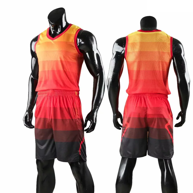 Wholesale Performance Sportswear Basketball Jersey Uniform Kits Custom Sublimated Mens Team Club Basketball Sets