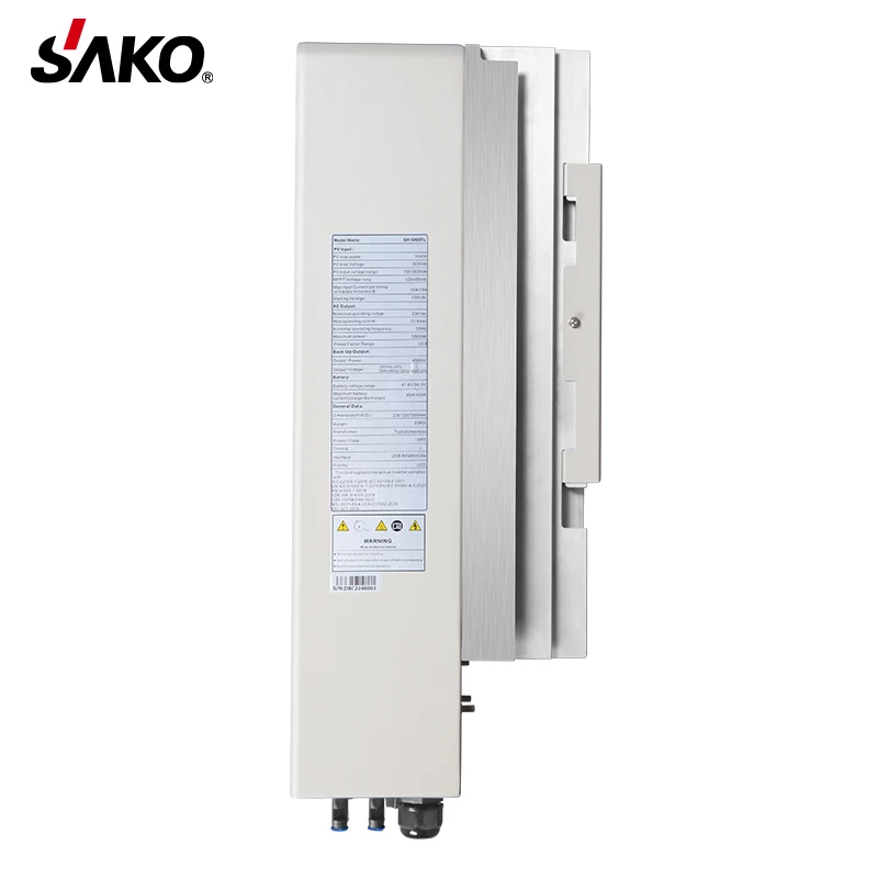 Sako Sunin On Off Grid Inverter Solar Energy System Mppt Dc To Ac 5000W 5Kva 3.5Kw 4000W 5Kw Three 3 Phase Hybrid Solar Inverter