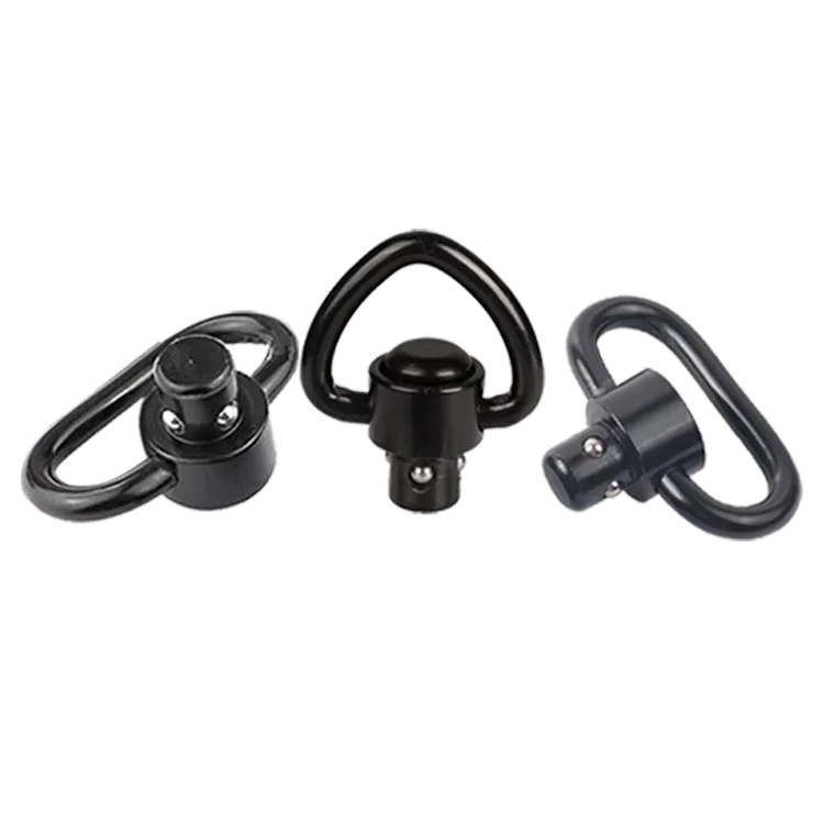 Factory wholesale steel heavy phosphate coated safety  360 rotation QD sling swivels for offset mounts adapter