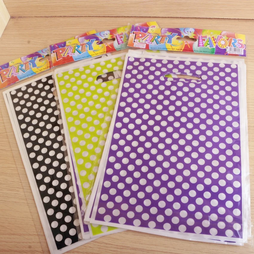 
Pure color wave point birthday and holiday gift bag candy bag birthday party supplies bag 