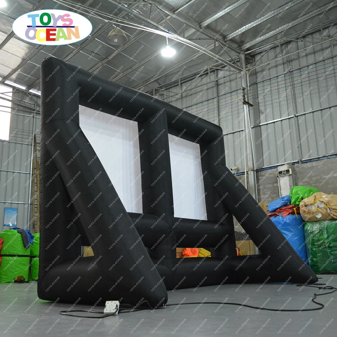 Factory wholesale TV projection tent advertising inflatable movie screen for sale