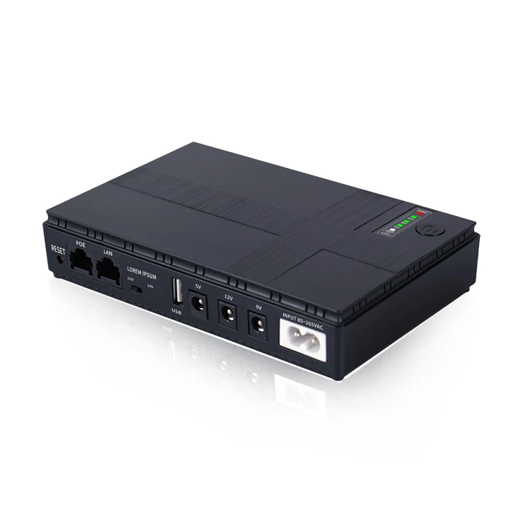 Источник бесперебойного питания HKIVI 5 В 9 12 15 24 DC UPS 10400 мАч для Wi-Fi маршрутизатора портативный аккумулятор мини-ИБП с