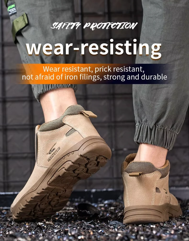 Botas De Seguridad Industrial Trabajo Para Hombre Light Work Men Safety Shoes Boots With Steel Toe Cap
