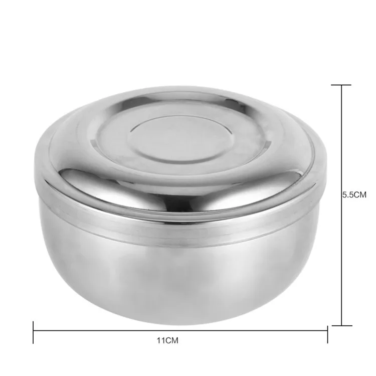 For Men Stainless Steel Classic Soap Barber Facial Beard Cleaning Shaving Bowl