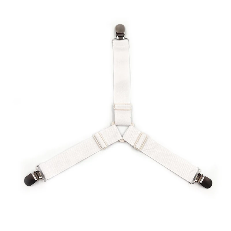 Promotion 4PCS/PACK Adjustable Elastic Bed Sheet Holder Corner Strap Sofa Bed Bands Grippers Bed Sheet Fastener Clip
