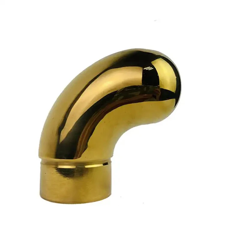 T-14 China Suppliers Custom Made Round Tube Connector Stainless Steel Balcony Cover Handrail Elbow Pipe Fitting