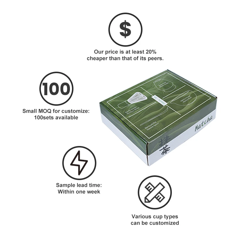 New arrivals 9Pcs Japanese Matcha Tea Set With Matcha Ceramics Bowl Whisk Holder And Measuring Spoon Bamboo Whisk Accessories