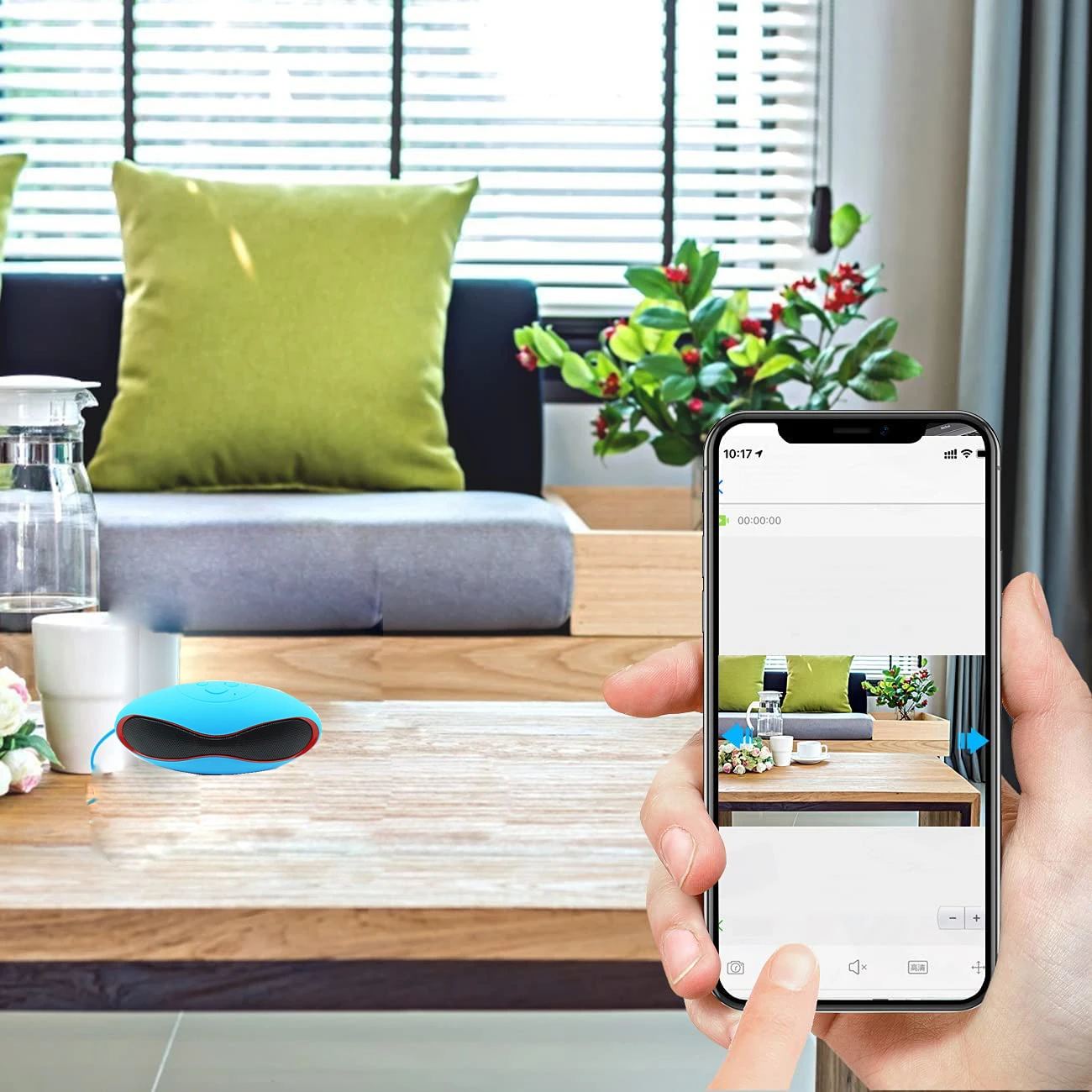 Hidden Spy WiFi IP Camera Full HD1080P in Bluetooth Speaker Wireless Secret Security spy Cameras