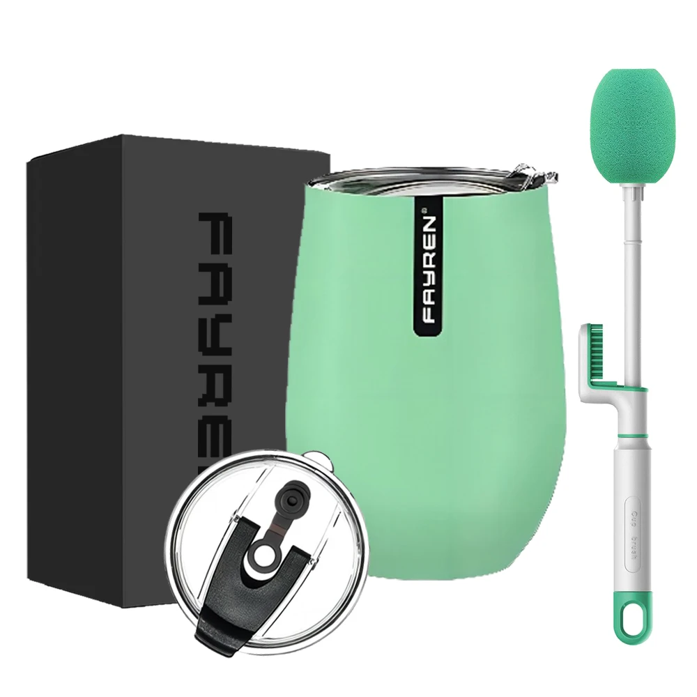 new 8oz or 12oz double wal tumbler egg shape mug tea beer wine cups for camping stainless steel insulated coffee cup with lid