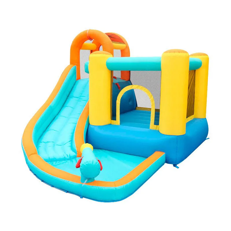 Inflatable Bouncer Water Pool Slide Combo Inflatable Water Slide with Water Sprinkler