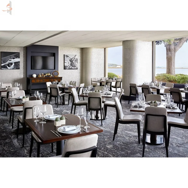 China wholesale modern luxury hotel restaurant furniture sets with table and chairs